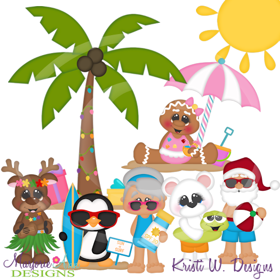 A North Pole Summer SVG Cutting Files Includes Clipart - Click Image to Close